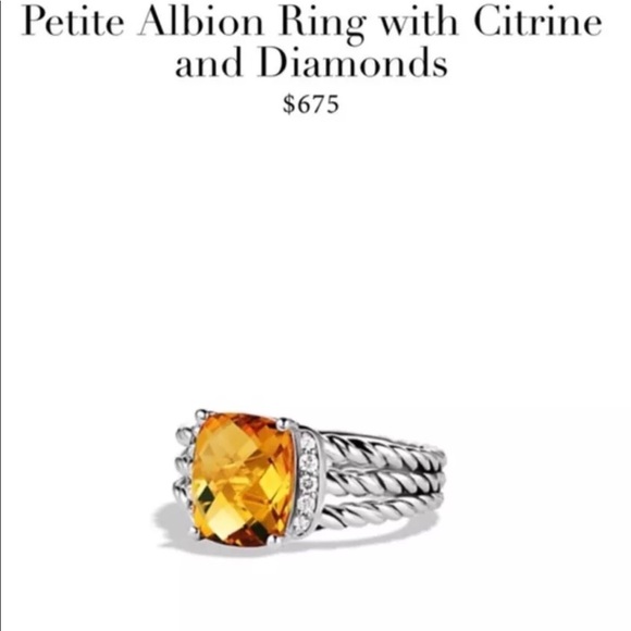 🌹David Yurman Citrine & Diamond Ring 🌹!! - Picture 7 of 8